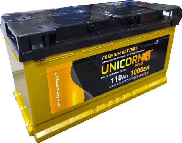 

Автомобильный аккумулятор Unicorn Gold 6СТ-110 о.п. (110 А·ч)