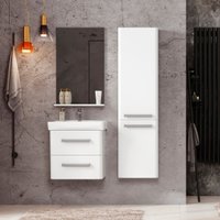  Belux Тумба под умывальник Портленд НП 55-02 (1, белый глянцевый)