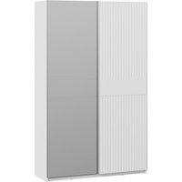 Шкаф-купе Трия Оскар Тиффани Т2 1400 282733 (серебристый/белый снег/белый софт)