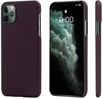 Чехол для телефона Pitaka MagEZ для iPhone 11 Pro (plain, черный/красный)