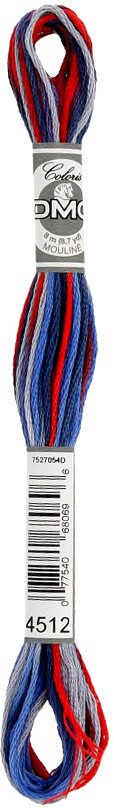

Нитки для вышивания DMC 517-4512 (голубой/красный/меланж/синий)