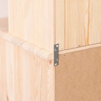 Шкаф-витрина Диприз Lena 1-дверный Д.73044.7 (сосна, без отделки) в Солигорске