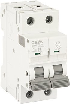 

Выключатель автоматический GEYA GYM9 2P 63А D 6кА GYM92P63D