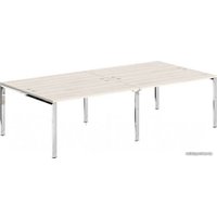 Офисный стол для переговоров Skyland Xten-Gloss XGWST 2814.1 (сосна эдмонт/нержавейка полированная)