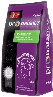 

Сухой корм для кошек Probalance Gourmet Diet Beef & Rabbit 10 кг