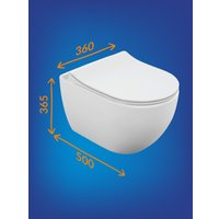 Унитаз подвесной Cersanit Brasko Smart Clean On DPL EO Slim LP 64824