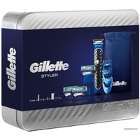 Подарочный набор Gillette Fusion Proglide 3 сменные кассеты + 3 насадки для бороды + чехол