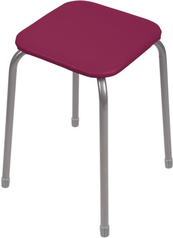 Табурет Nika Эконом 3 ТЭ3/ТК (темно-красный)