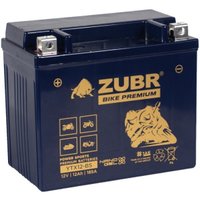 Мотоциклетный аккумулятор Zubr Premium YTX12-BS L+ (12 А·ч)