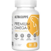 БАД ULtraSupps Premium Omega-3 (60 мягких капсул)