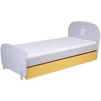 Кровать Polini Kids Mirum 1915 c ящиком (серый/желтый)
