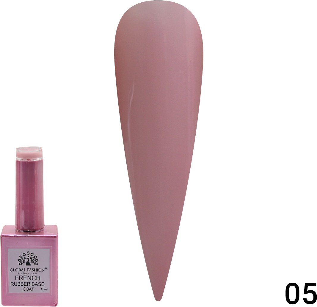 

Основа Global Fashion Rubber Base Coat French (тон 05) 15 мл