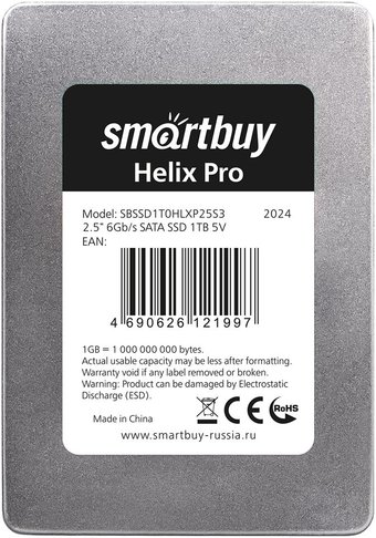 SSD SmartBuy Helix Pro 1TB SBSSD1T0HLXP25S3