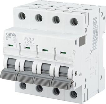 

Выключатель автоматический GEYA GYM9-4P-4B 4P 4A B 6kA 4M GYM94P4B