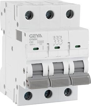 

Выключатель автоматический GEYA GYM9H-3P-32C 3P 32A C 10kA 3M GYM9H3P32C