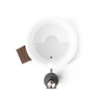 Купель PolarSpa Comfort термососна 160 Hot (темный, с утеплением композитной чаши)