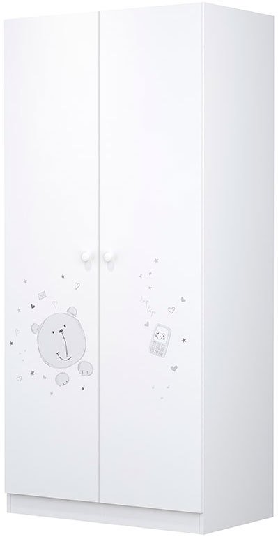 

Шкаф распашной Polini Kids French 1230 Teddy 0001589.9 (белый)