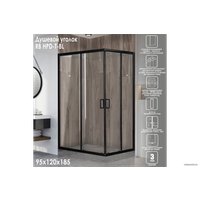 Душевой уголок Royal Bath RB1295HPD-T-BL 95х120