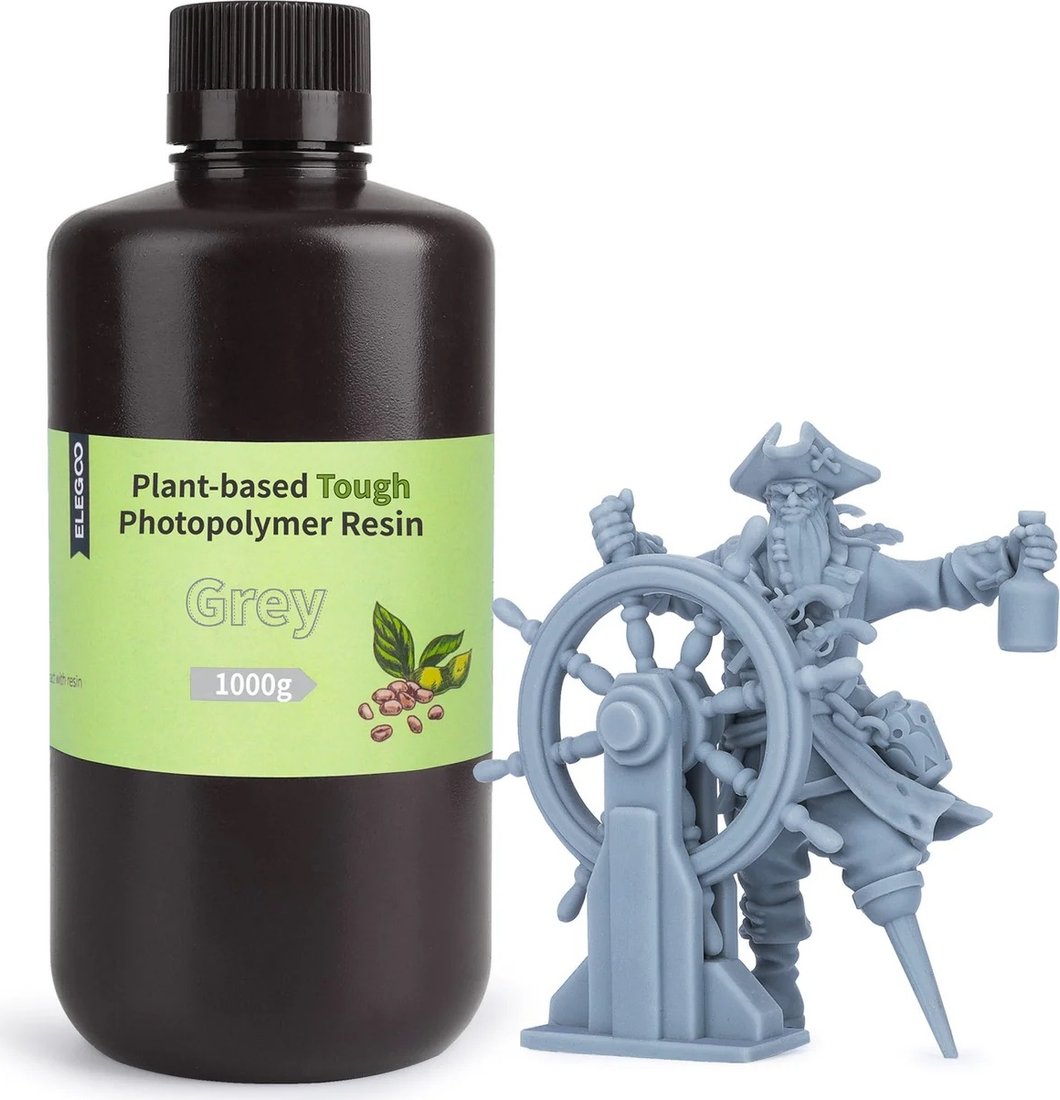 

Фотополимер Elegoo PlantBased 1кг (серый)