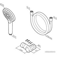 Душевой гарнитур  AM.PM Like F0118022 (черный)