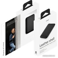 Чехол для телефона uBear Leather Shell для iPhone 12+ (черный)