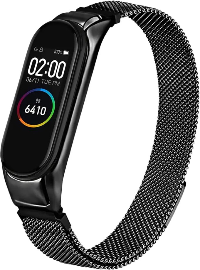

Браслет KST Миланская петля для Xiaomi Mi Band 3/4 (черный)