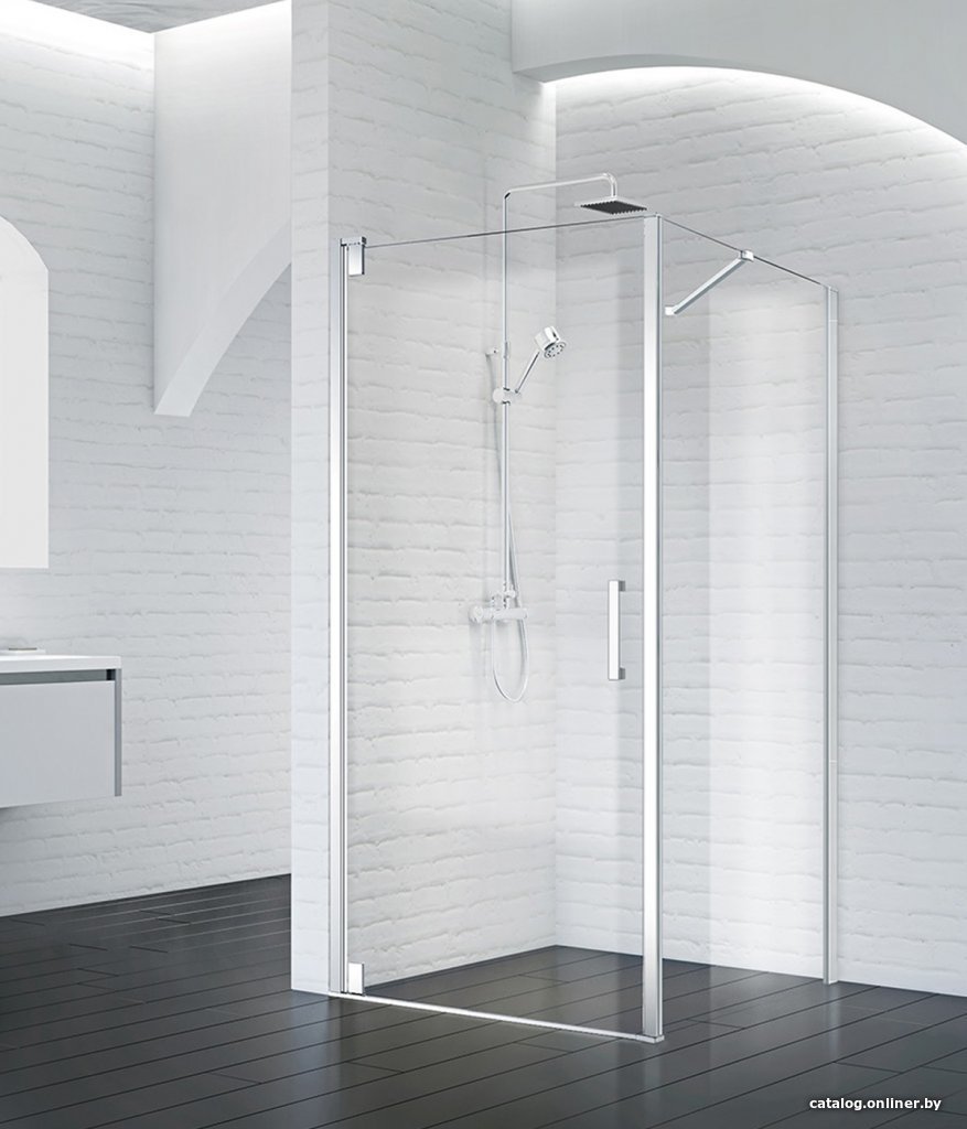 Душевой уголок BelBagno MARMI-A-1-80-C-Cr (прозрачное стекло)