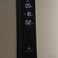 Холодильник side by side Hyundai CS6073FV (золотистое стекло)