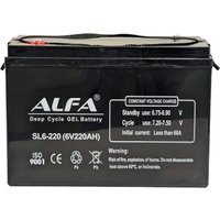 Тяговый аккумулятор ALFA 6V-220Ah(C20) L+ (220 А·ч)