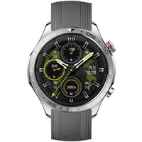 Умные часы HONOR Watch 5 Pro (серебристый, с серым силиконовым ремешком, китайская версия)