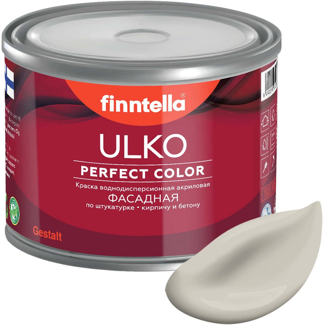 

Краска Finntella Ulko Sansa F-05-1-3-FL083 2.7 л (серо-бежевый)