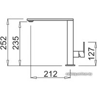 Смеситель Elleci Flat K97 Light Grey в Борисове