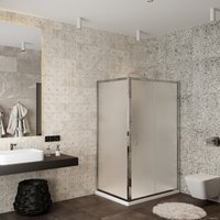 Душевой уголок Roxen Caspia 55060-100C-R 100х80 (матовое стекло)