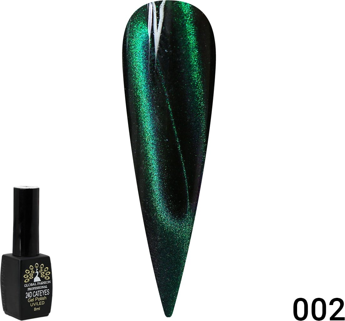 

Гель-лак Global Fashion 24D Galactic кошачий глаз (тон 02) 8 мл
