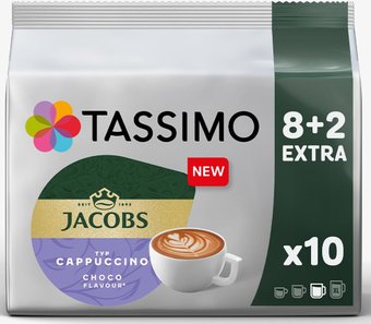 Кофе в капсулах Tassimo Jacobs Cappuccino Choco 8+2 шт
