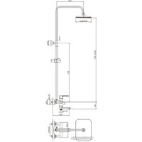Душевая система  Valfex Naos Chrome VF.2402