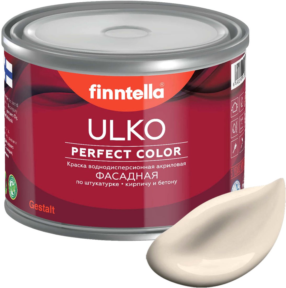 

Краска Finntella Ulko Silkki F-05-1-3-FL101 2.7 л (бежевый)