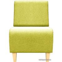 Интерьерное кресло Brioli Руди Д (рогожка, J9 желтый/светлые ножки)