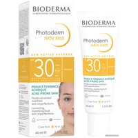  Bioderma Эмульсия для лица Photoderm AKN Mat SPF30 40 мл