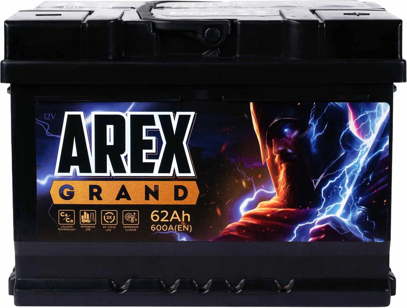 

Автомобильный аккумулятор AREX Grand R+ (62 А·ч)