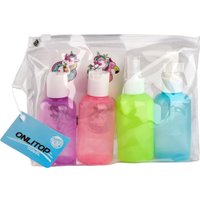 Набор флаконов для косметики Onlytop В чехле с наклейками 10104374 (4шт)