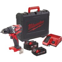 Ударная дрель-шуруповерт Milwaukee M18 M18CBLPD-422C 4933472116 (с 2-мя АКБ 4 Ач + 2 Ач, кейс)