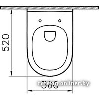 Унитаз подвесной Vitra S50 7740B003-0075 (без сиденья)