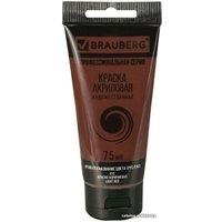 Акриловая краска BRAUBERG Art Classic 191112 (красно-коричневый, 75 мл)
