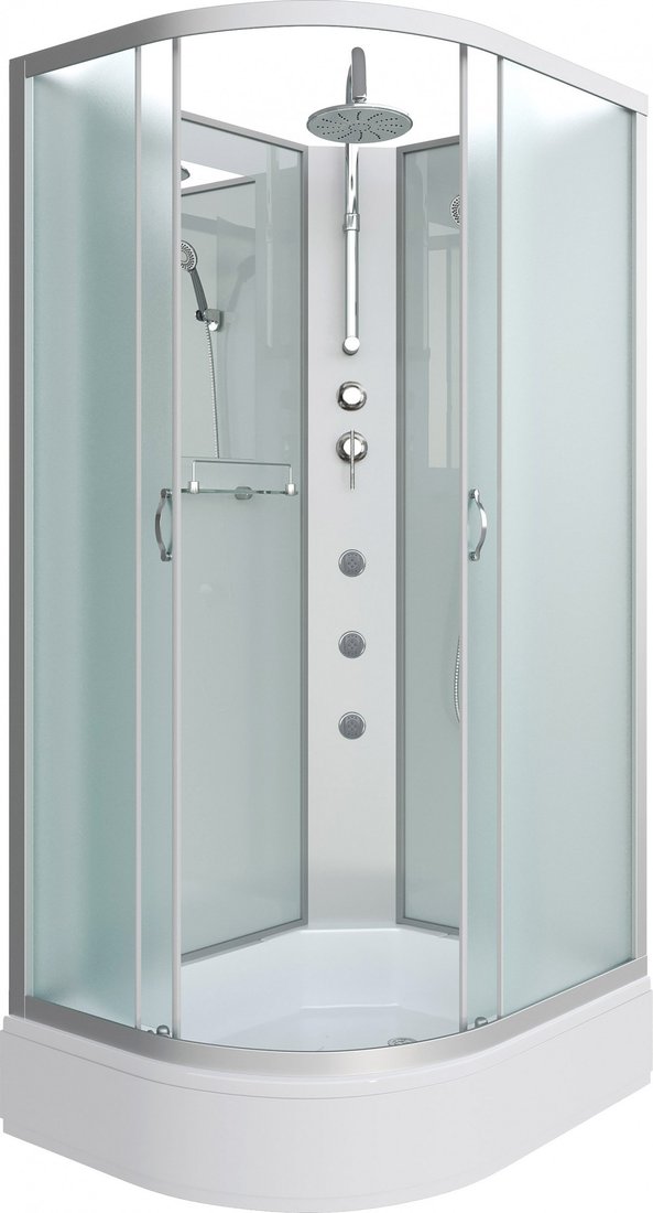 Душевая кабина Niagara NG-33084-14RBKTG 100x80 (матовое стекло)
