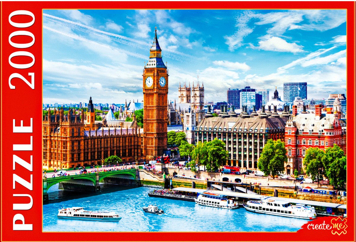 

Пазл Рыжий кот Утренний Биг-Бен в Лондоне ПИ2000-3695 (2000 эл)