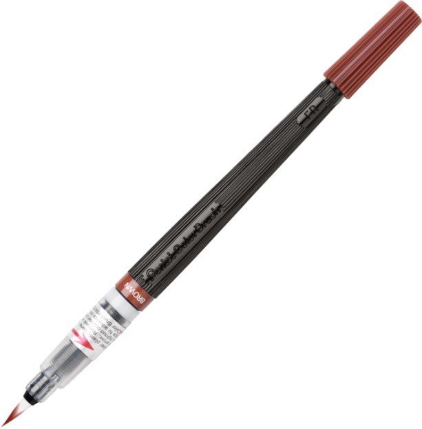 

Маркер художественный Pentel Color Brush XGFL-106X (коричневый)