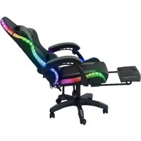 Игровое (геймерское) кресло AR GAMING AR 003 (с LED подсветкой, черный/серый)