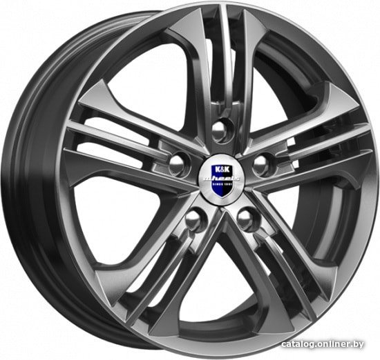 

Литые диски K&K Trinity 15x6" 5x114.3мм DIA 67.1мм ET 46мм Дарк платинум
