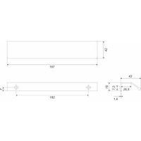 Ручка мебельная Boyard Metrica RT112SC.1/160/200